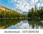 Mirror lake in Grand Tetons National Park