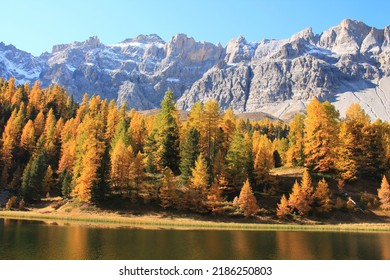 The Mirror Lake In The Hautes Alpes The Natural Park Of Queyras