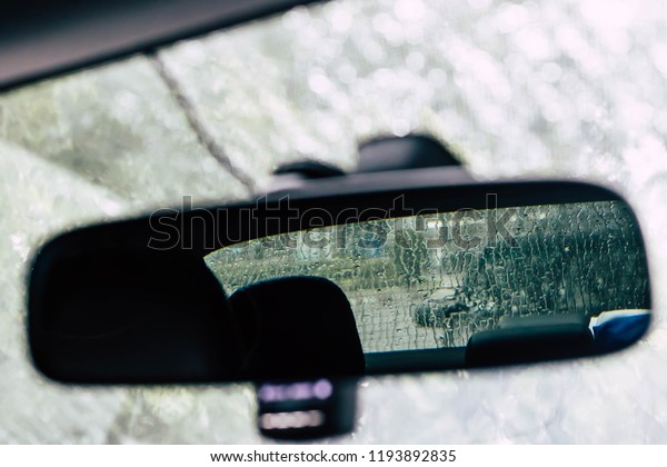 mirror rear\
view car night vehicle rainy nature transportation inside\
background interior transport traffic closeup travel windshield\
safety driving rear-view light design\
road