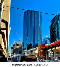 Mirror Sky Scraper In Downtown Edmonton