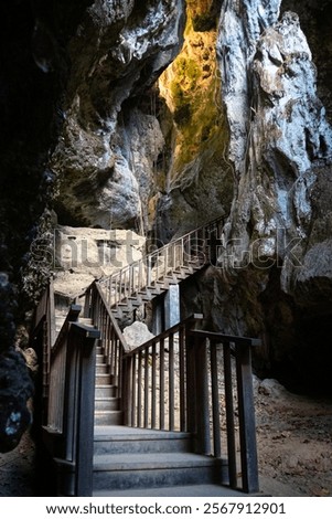 Mirror stone cave located in Labuan Bajo, Flores, Indonesia