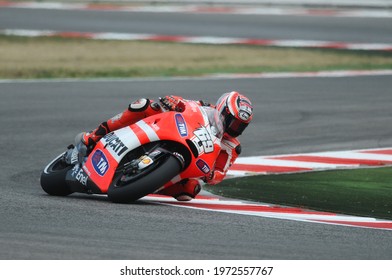 MISANO - ITALY, 2 September 2011: Italian Ducati rider Nicky Hayden in action at 2011 San Marino GP. Italy