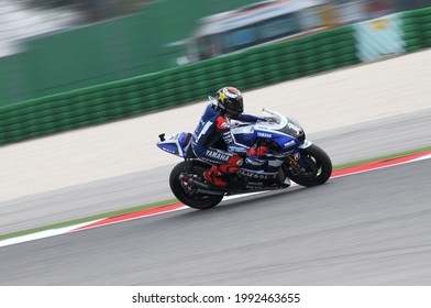 MISANO - ITALY, 2 September 2011: Spanish Yamaha rider Jorge Lorenzo in action at 2011 San Marino GP. Italy