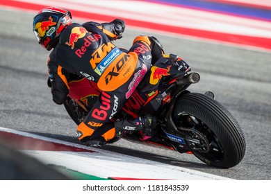 MISANO, ITALY - SEPTEMBER 08, 2018: British KTM Rider Bradley Smith At  OCTO MotoGP Of San Marino