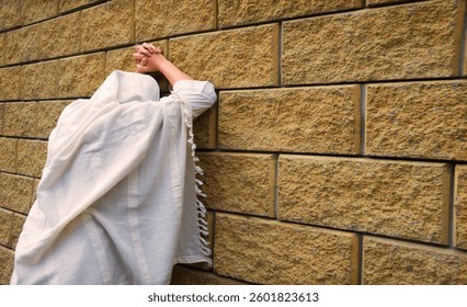 Misery lost bad worry feel mourn grief weep mood young lone holy jew teen lady Mary hand ask god faith hope. Old retro history biblic adult alone human male fail white islam veil templ home text space