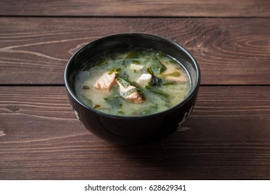 Miso Soup With Salmon