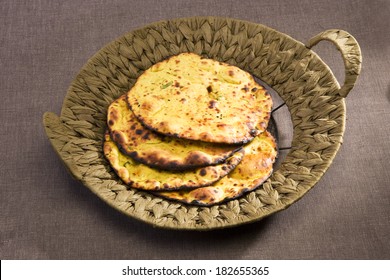 Missi Roti, Indian Bread Or Paratha, Indian Food