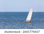 Missing Airmen Memorial, Molkwerum shows a concrete wing tip from a WW2 aircraft as a memorial dedicated to the airman from the second world war
