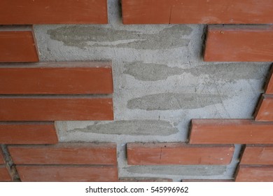 Missing brick wall as creative background