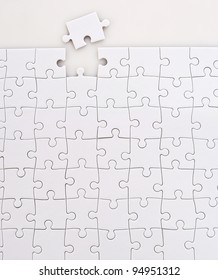 Similar Images, Stock Photos & Vectors of White puzzle, vector ...