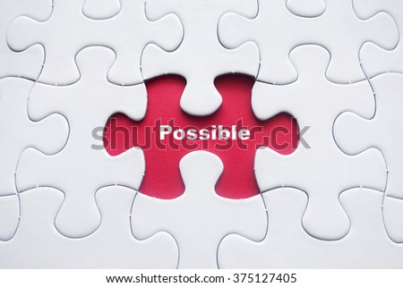Missing puzzle with Possible word