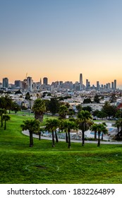 Mission Dolores Park At Sunrise