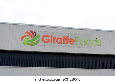 
Mississauga, On, Canada - August 27, 2021: Giraffe Foods Headquarters In Mississauga, On, Canada. Giraffe Foods Is A Manufacturer Of Customized, Private Label Sauces, Dips And Dressings. 

