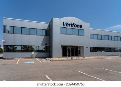 
Mississauga, On, Canada - August 4, 2021: Verifone Canada In Mississauga, On, Canada. Verifone Is An American Electronic Payment Solutions Company. 
