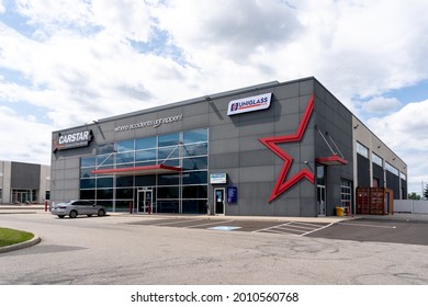 Mississauga, On, Canada - July 3, 2021: CARSTAR Collision And Glass Service Mississauga 401 Auto Body Shop And Uniglass Plus Service Centers On Argentia Rd. In Mississauga, On, Canada. 