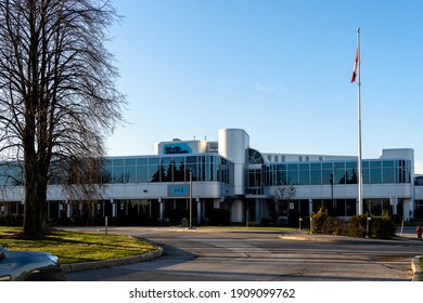 Mississauga, On, Canada - November 12, 2020: EMD Serono Canada Pharmaceutical Company Building Is Shown In Mississauga, On, Canada. 