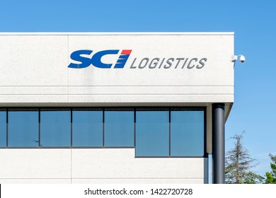 Mississauga, Ontario, Canada - June 7, 2019:  Sign Of SCI Logistics On The Office Building In Mississauga, Ontario, Canada.  