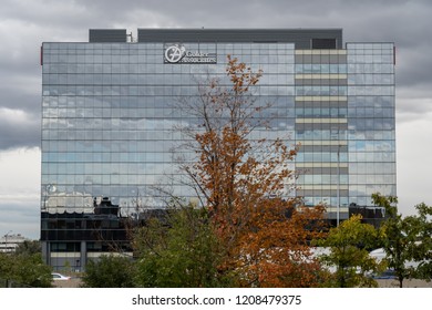 Mississauga, Ontario, Canada- October 20, 2018: Building Of Golder Associates In Mississauga, A Canadian Company Providing Consulting, Design, And Construction Services In Earth, Environment.