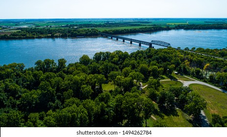 Mississippi River Aerial Views Quincy Illinois