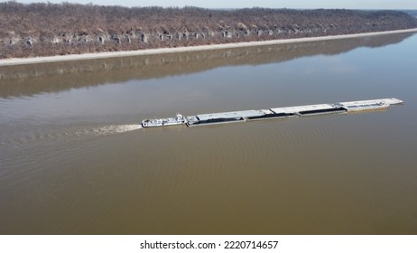 Mississippi River Barge South Bound