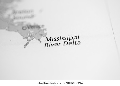 Mississippi River Delta. Louisiana. USA