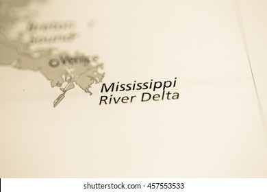 Mississippi River Delta. Louisiana. USA