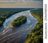 The Mississippi River is the second-longest river in North America, flowing about 2,340 miles from its source at Lake Itasca in Minnesota to its mouth in the Gulf of Mexico. 