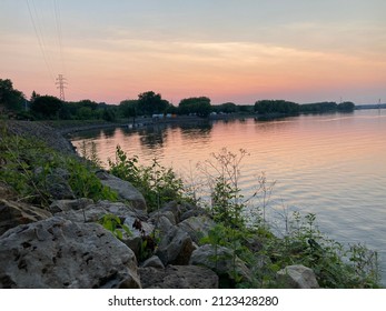 Mississippi River Sunset Sky Landscape