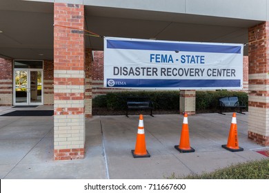 Missouri City, TX - September 9, 2017: Hurricane Harvey Disaster Recovery Centers Staffed With Recovery Specialists From FEMA, US Small Business Administration, State And Other Agencies Open In Texas