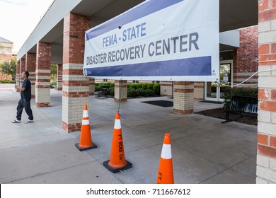 Missouri City, TX - September 9, 2017: Hurricane Harvey Disaster Recovery Centers Staffed With Recovery Specialists From FEMA, US Small Business Administration, State And Other Agencies Open In Texas