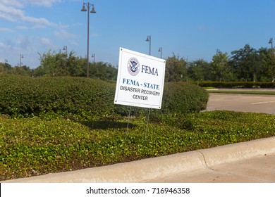 Missouri City, TX - September 9, 2017: Hurricane Harvey Disaster Recovery Centers Staffed With Recovery Specialists From FEMA, US Small Business Administration, State And Other 