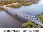 Missouri River bridge and I-70 highway near Rocheport, MO (Taylor