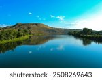 The Missouri River from the New Fort Benton Bridge S of Fort Benton, MT 