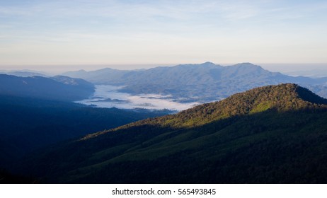 The mist between the mountain