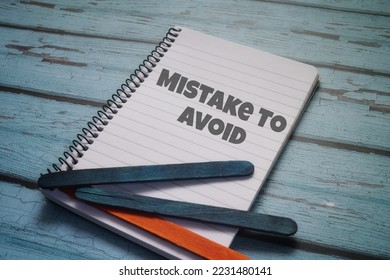 Mistake To Avoid wording on a paper. Motivation concept 