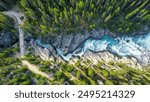 Mistaya Canyon on the Icefields Parkway in Banff National Park, Alberta, Canada