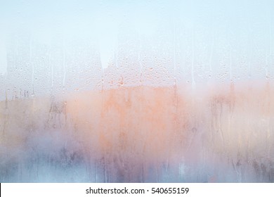 Misted Glass As The Background