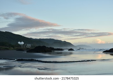 Misty Beach In The Morning