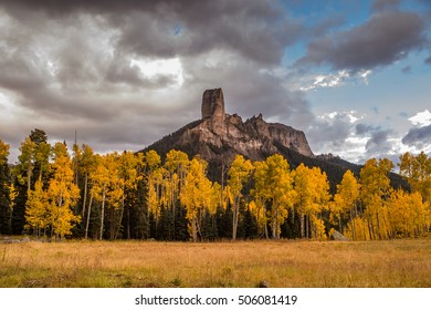 Misty Chimney Rock 