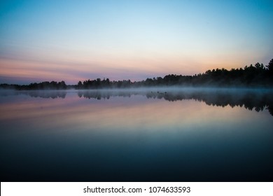 Misty French River, Ontario, At Sunrise