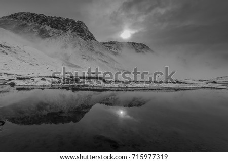 Similar – Image, Stock Photo View from Vareid beach over Vareidsundet-Lofoten-Norway-0433