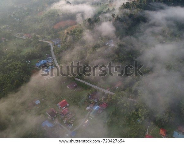 Misty Morning Janda Baik Pahang Malaysia Stock Photo 720427654 ...