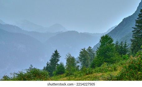 Misty Morning In Julian Alps, Slovenia