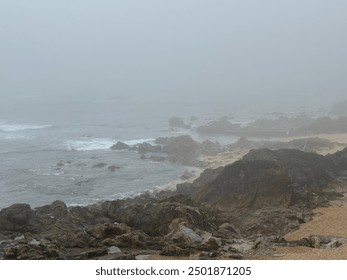 Misty morning ocean in Foz - Powered by Shutterstock