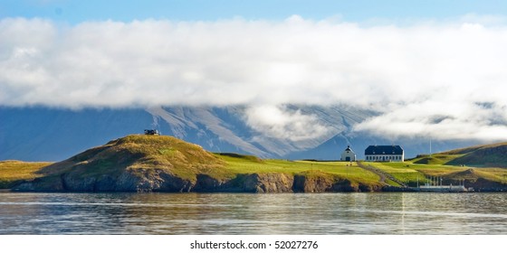 Misty Morning At Reykjavik, Iceland.