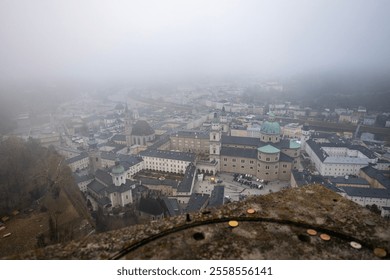 Misty Morning in Salzburg Old Town - Powered by Shutterstock