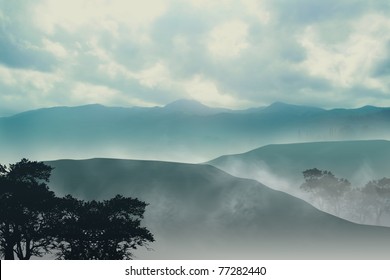 Misty Mountain - Shutterstock ID 77282440