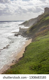 Misty Ocean Coast San Juan Puerto Rico