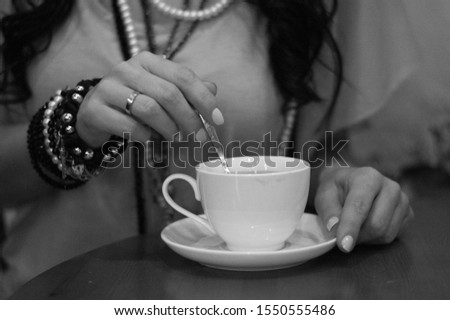 Image, Stock Photo new table Beverage