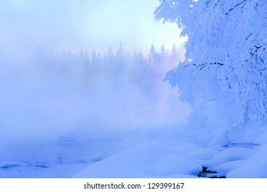 Misty river